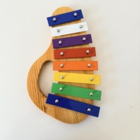 Wooden Metal 8 Note Percussion Instrument Kids Musical Toy Long Lasting Sweet Sound Fun Educational Develop Rhythm Music