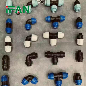 Fabbrica IFAN all'ingrosso HDPE raccordo sistema di <span class=keywords><strong>irrigazione</strong></span> PP <span class=keywords><strong>raccordi</strong></span> a compressione 20-110mm HDPE raccordo - Product Image 3