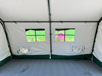 Carpa de Lona Resistente para Acampar al Aire Libre, Tipo Silla de Montar, para 10 Personas, para las Cuatro Estaciones, para África