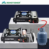 Peralatan Dapur Perkemahan Kompor Tungku Tunggal Pemanggang Luar Ruangan Kompor Camping Kompor Gas Butana Portabel