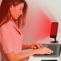 Appareil de luminothérapie LED rouge et infrarouge proche sans fil, batterie intégrée de 5000 mAh, panneau lumineux portable pour le corps et le visage