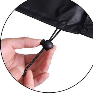 Funda para Rajadora de Leña de Exterior, Tela Oxford Negra, 211x117x100cm, Alto Nivel de Seguridad, Protección Contra el Polvo - Product Image 2