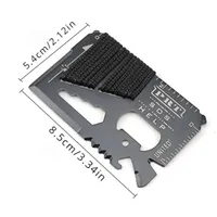 Couteau de poche multifonctionnel en acier EDC pour la chasse, les sports de plein air, le camping, la randonnée, la survie, le sauvetage, les situations d'urgence, multi-outils