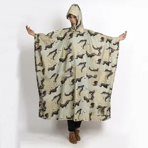 Rainfreem Polyester Long Raincoat Square Rain Poncho Adult Rain Cape Bicycle Motorcycle Custom Poncho