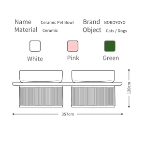 Bowl de Cerâmica Elevado para Alimentos e Água para Animais de Estimação, Ecológico e Antivazamento, Vendas Quentes - Product Image 2