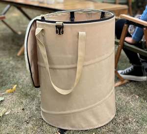 Heavy Duty Oxford Garden Waste Bag <b>Pop</b>-<b>up</b> Bucket Reusable Yard Leaf Bag Holder Lawn Pool Garden Camping Trash Debris Bag - Product Image 5