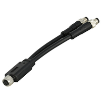 Rigoal-conector divisor M8 de 1 a 2 pines, Conector de tornillo ROSCADO MACHO a hembra, tipo Y, m8, 3, 4, 5, 6 Y 8