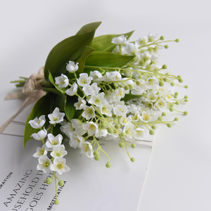 Fleurs artificielles de muguet 'King Shadow' à tige unique, en vrac, avec tiges et branches pour vase, <span class=keywords><strong>d</strong></span>écoration de mariage et de maison, centre de table - Product Image 1