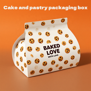 กล่องขนมหวาน <span class=keywords><strong>Roulade</strong></span> Sachertort แบบย่อยสลายได้ทางชีวภาพพิมพ์โลโก้สีชมพู - Product Image 2