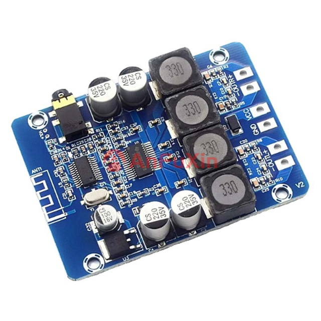 Ultra-clear Digital Power Amplifier Board TPA3118 Dual 45W Audio Amplifier Module AUX Decoding XH-M314
