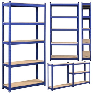 5-Layer Boltless Shelving Adjustable Metal <b>Shelf</b> Home Storage Rack Light Duty <b>Shelves</b> Galvanized <b>Shelf</b> Multi-Use Storage Rack - Product Image 1