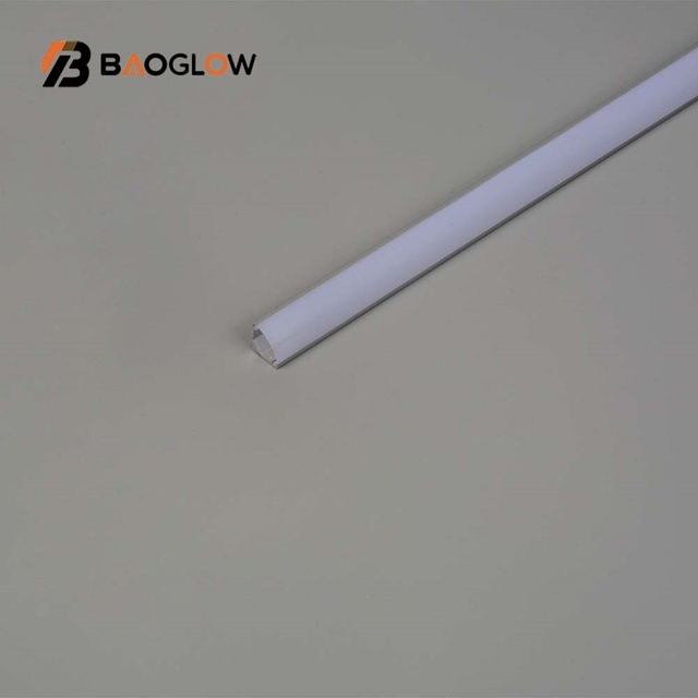 New Customized 45° Oblique Beam Degree Corner Angle Led Profile Aluminum Profile Wall Ceiling Corner Led Strip Light V-type