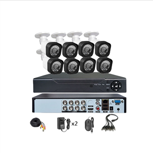 Sistema di telecamere <span class=keywords><strong>CCTV</strong></span> prezzo molto buono visione notturna a infrarossi 1080p 3.6mm obiettivo P2p XVR 6 in 1 negozio TSEYE cablato 8 Kit fotocamera - Product Image 2