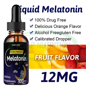 Ausreson OEM obat tidur Melatonin tetes tidur, plester tidur bagus, membantu suplemen L Theanine Melatonin tetes - Product Image 2