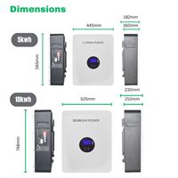 Stockage d'énergie domestique Lifepo4 48v 10kwh 15kwh 20kwh Batterie solaire au lithium