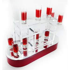 Acryl Wijnglas Fles Display Rack Met Hoge Helderheid