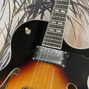 Guitare électrique Sunburst L5, corps en acajou, semi-creuse, finition polie brillante, accastillage chromé, livraison gratuite - Product Image 5