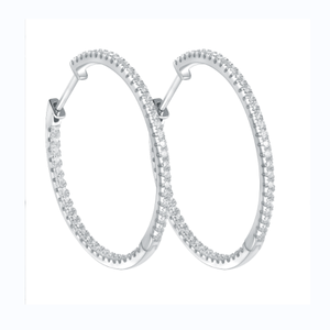 Boucles d'oreilles clous en moissanite GRA de 1,2 mm en argent sterling plaqué or rose, serties griffes, prêtes à l'expédition - Product Image 1