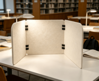 Panneau Acoustique de Confidentialité en Feutre à Fixation sur Bureau, Cloison de Bureau à Trois Côtés, 100% Fibre de Polyester, Fabrication OEM
