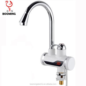 Robinet <span class=keywords><strong>chauffe</strong></span>-<span class=keywords><strong>eau</strong></span> instantané électrique en acier inoxydable pour cuisine, à montage sur plan, modèle très demandé - Product Image 1