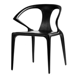 Ordic-silla moderna de madera maciza, alnut color, con reposabrazos - Product Image 2