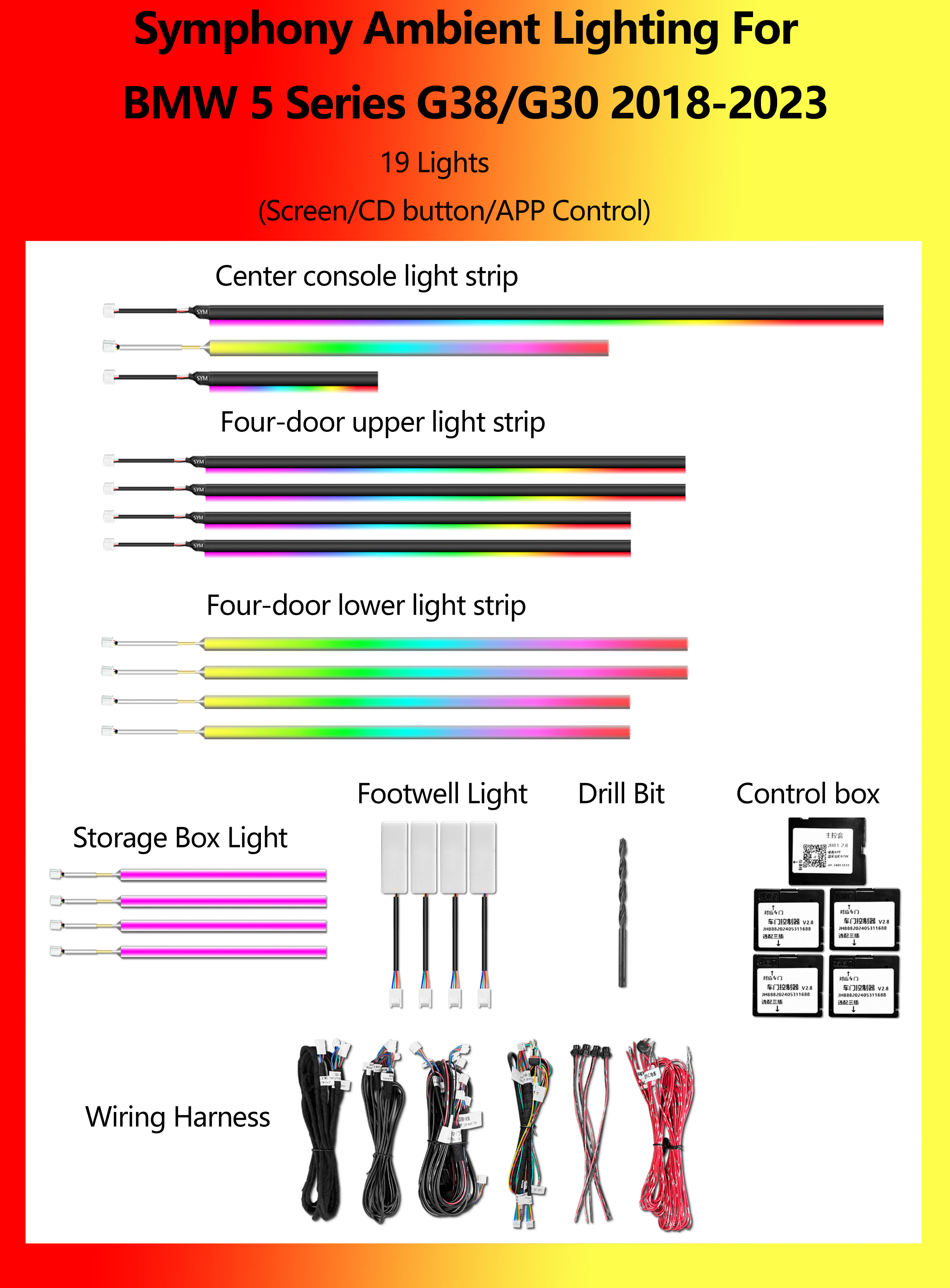 BMW 5 Series G38/G30  Symphony 19 Lights