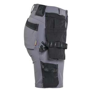 BLAKLADER - 712416459699C40 <b>Women</b>’s Craftsman shorts 4-way <b>stretch</b> Mid grey/Black - EAN 7330509922552 WORK <b>TROUSERS</b> WORK SHORTS - Product Image 5