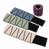 Poids de poignet et de cheville en fer 0,5LB-2LB réglables, antidérapants, élastiques, personnalisés pour le yoga, le Pilates, la remise en forme, l'entraînement et les exercices à domicile