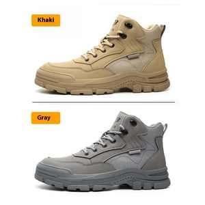 Zapatos de Seguridad de Trabajo para Hombre, Nuevos, Originales, con Puntera de Acero, Resistentes al Desgaste, Antideslizantes, Botas Cortas, Protección Laboral para Soldador - Product Image 2