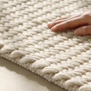 New Zealand Wool Carpet Solid Color Full Coverage Thickened Bedroom Bedside <strong>Rug</strong> Cross-Border Import High-End <strong>Second</strong>-<strong>Hand</strong> Living - Product Image 1