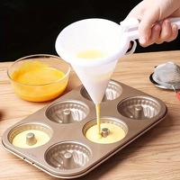 Distributeur de crème à main conique pour glaçage au chocolat avec gobelet de séparation et entonnoir pour outil de pâtisserie