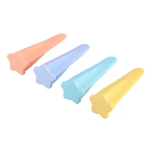 Haixin molde de silicone, molde de silicone diy para gelo com varas de plástico colorido, fabricantes de picolé, molde para sorvete