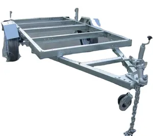 Cage utilitaire en acier argenté enduit de poudre de haute qualité/remorque EZ-hauler 500kg capacité 2440x1220mm CT0020AB - Product Image 1