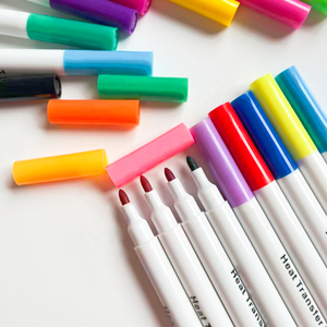 Penne per Sublimazione con Logo Personalizzabile, Set da 24 Colori, Pennarelli per Trasferimento a Caldo, Kit Fai-da-Te in Scatola Trasparente Modello TM-12 - Product Image 3