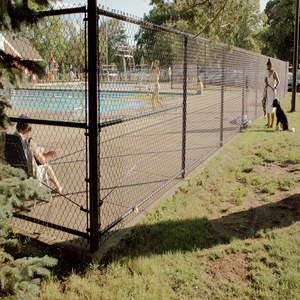 سياج كرة سلة عالي الجودة 4 قدم 5 قدم 6 قدم 8 قدم 10 قدم رابط سلسلة للمنازل متوفر بأحجام 5 قدم و 10 قدم - Product Image 5