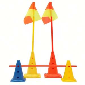 50 packs de cônes d'entraînement d'agilité de 7,5 pouces avec sac de transport, cônes de marquage sportifs pour le football, les exercices de vitesse et la remise en forme des enfants - Product Image 3