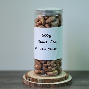 Aangepaste branding en verpakking Vietnam cashewnoten in 500g ronde pot (gemakkelijk te openen aluminium verzegeling met plastic deksel) - fabrieksprijs - Product Image 5