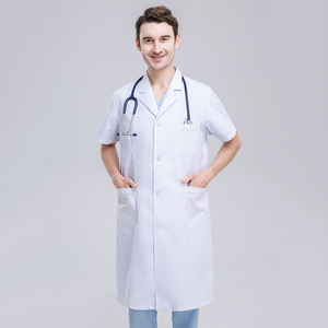 <span class=keywords><strong>Camice</strong></span> da Laboratorio Bianco a Maniche Corte 2026, Vendita Calda, per Cliniche, Medici, Ospedali, Infermieri, Produzione di Camici Medici Bianchi - Product Image 2