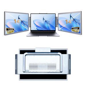 14 Inch PC Dual <strong>LCD</strong> <strong>Computer</strong> 2 <strong>3</strong> 4 <strong>Display</strong> Portable Foldable Laptop Extender Triple <strong>Screen</strong> Office Gaming Monitor - Product Image 1