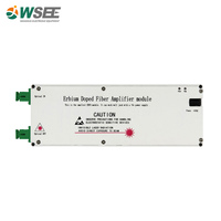 Kapalı CATV Mini Fiber optik amplifikatör FTTH kablo TV DBC EDFA 1550nm modülü tipi Fiber optik ekipman