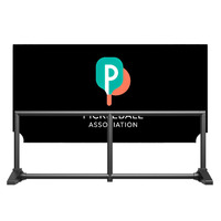 Barrière de terrain de pickleball portable, clôture intérieure, séparateur, support de filet, écran anti-balles pour l'entraînement, les clubs et les terrains de tournoi
