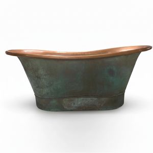 Interior de cobre y pátina azul-verde exterior con abalorios en la Base a precio barato con pátina de vendedor indio a precio mayorista - Product Image 1