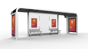Năng Lượng Mặt Trời Dừng Xe Buýt Nơi Trú Ẩn Với Ngoài Trời Lcd Màn Hình Quảng Cáo Hiển Thị - Product Image 5