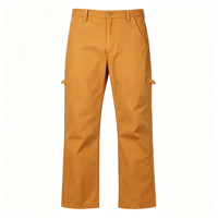 Jean de travail pour charpentier homme, coupe droite décontractée, en coton duck, avec poches porte-outils, durable et confortable