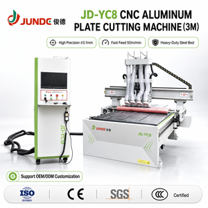JUNDE Máquina CNC de 3 Ejes de Fácil Operación, 32.5KW, 380V, para Fresado, Taladrado y Biselado de Marcos de Ventanas de Aluminio y Madera - Product Image 1