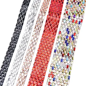 1 Cm 2 Cm 3 Cm Strass Tape Hot-Fix Lijm Ijzer Op Glas Diamant Intensieve Wilde Kleding Bruiloft jurk Riem Diy Meubels Stickers