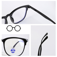 Moins cher prix TR90 nouveauté Logo personnalisé mode ordinateur rétro rond Anti lumière bleue bloquant lunettes lunettes