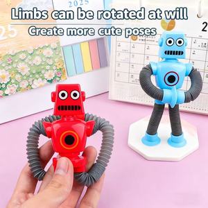 Jouet robot polyvalent à ventouse télescopique, jouet éducatif anti-stress, jouet pour enfants - Product Image 3