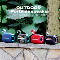Mini Altavoz Portátil de Estilo Moderno, Caja de Sonido Estéreo BT 5.3, Emparejamiento TWS BT 5.3 para el Hogar, Viajes, Senderismo, Picnic