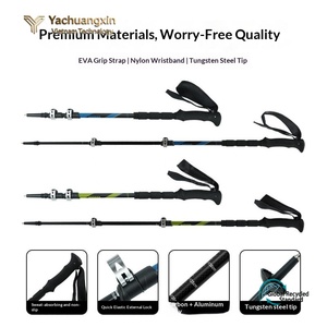 ไม้เท้าเดินป่า Yachuangxin YCX-9.5 แบบพับได้ 3 ท่อน ปรับระดับได้ ทำจาก PVC พร้อมสายรัดข้อมือ พกพาสะดวก ล็อคเร็ว ขวา/ซ้าย - Product Image 3
